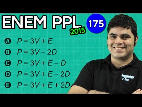 Thumbnail da aula: ENEM PPL 2015 Matemática #40 - Expressão Algébrica