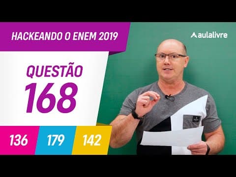 Thumbnail da aula: Enem 2019 | Matemática: Análise Gráfica | Questão 168 (Cinza)