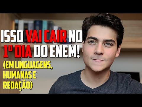 Thumbnail da aula: TOP 5 CONTEÚDOS que MAIS CAEM em cada área no 1º DIA do Enem (Humanas, Linguagens e Redação)