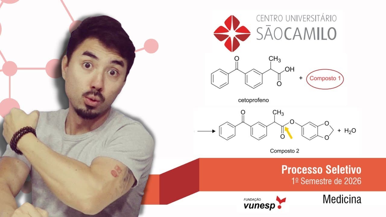 Thumbnail: São Camilo 2026 | O cetoprofeno é um fármaco amplamente utilizado