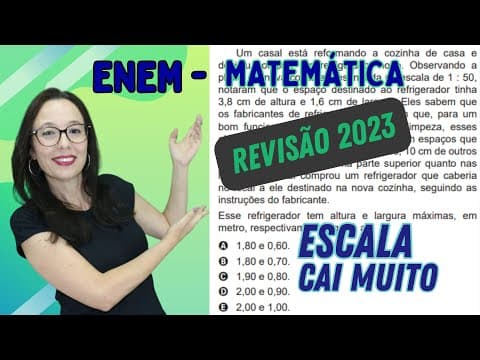 Thumbnail da aula: ENEM 2023 - ESCALA - Professora Angela Matemática