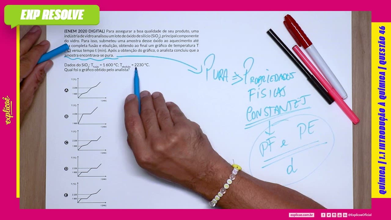 Thumbnail: PARA ASSEGURAR A BOA QUALIDADE DE SEU PRODUTO, UMA INDÚSTRIA DE VIDRO (...) | INTRODUÇÃO À QUÍMICA