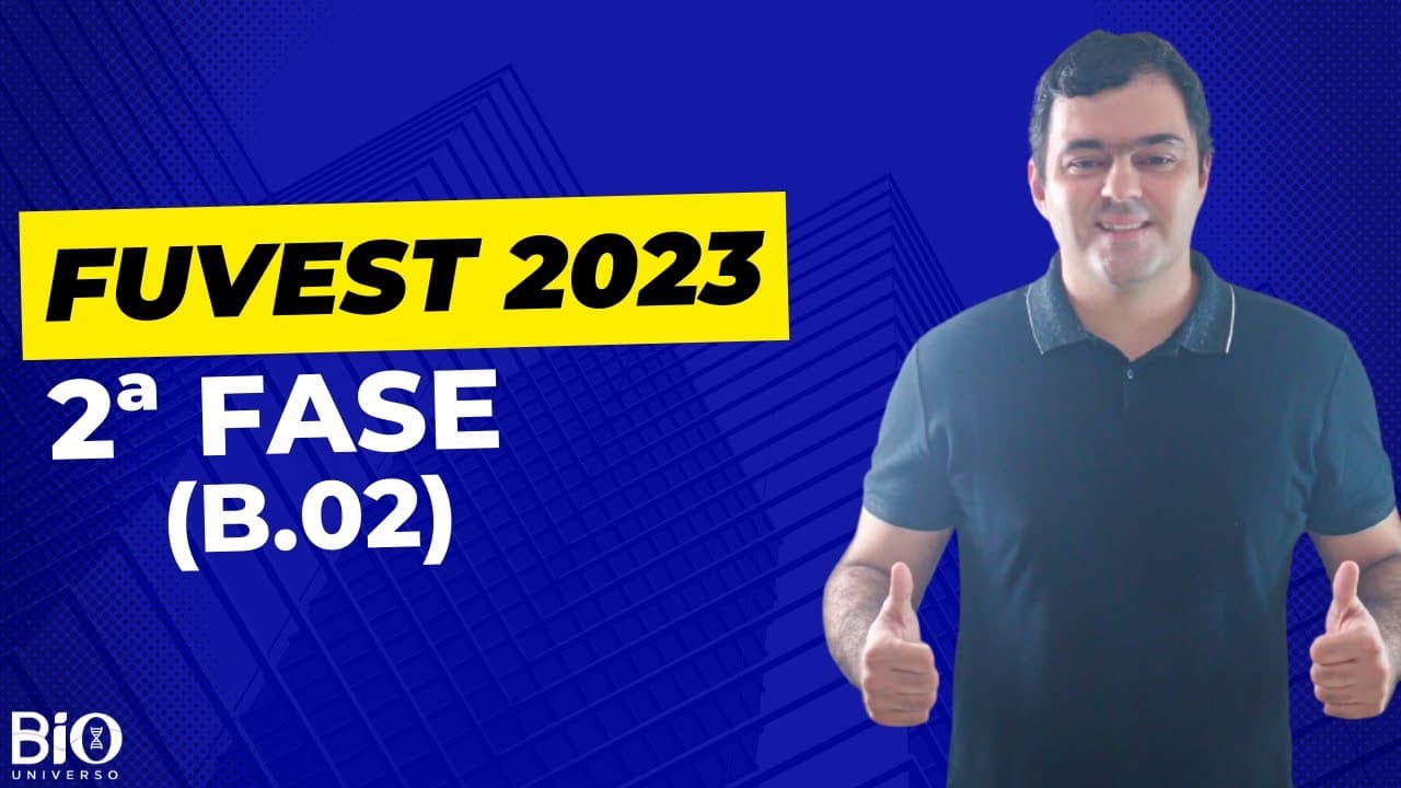 Thumbnail: FUVEST 2023 - 2ª FASE (Questão 02) - Os rins em vertebrados são órgãos