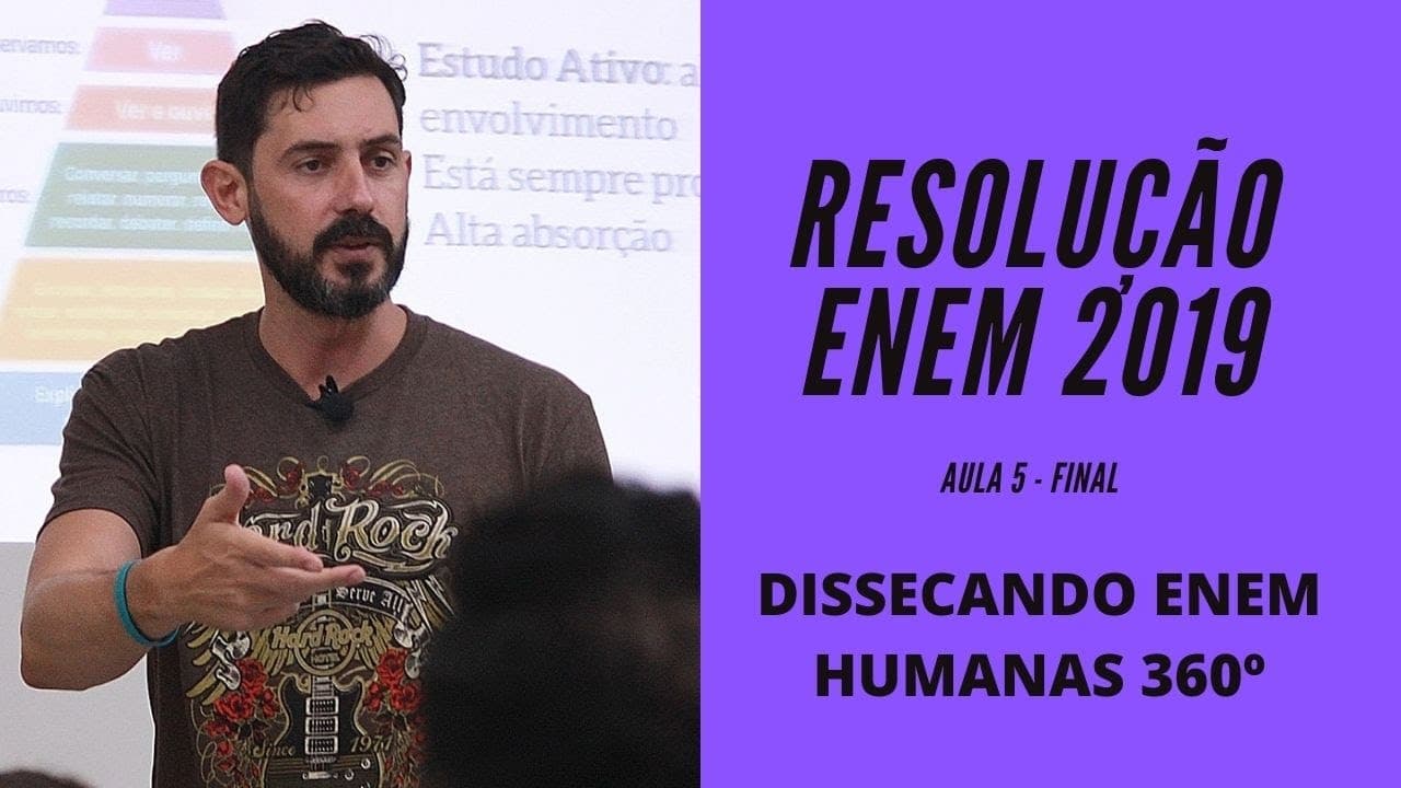Thumbnail: Resolução Comentada ENEM 2019 parte 5 - final