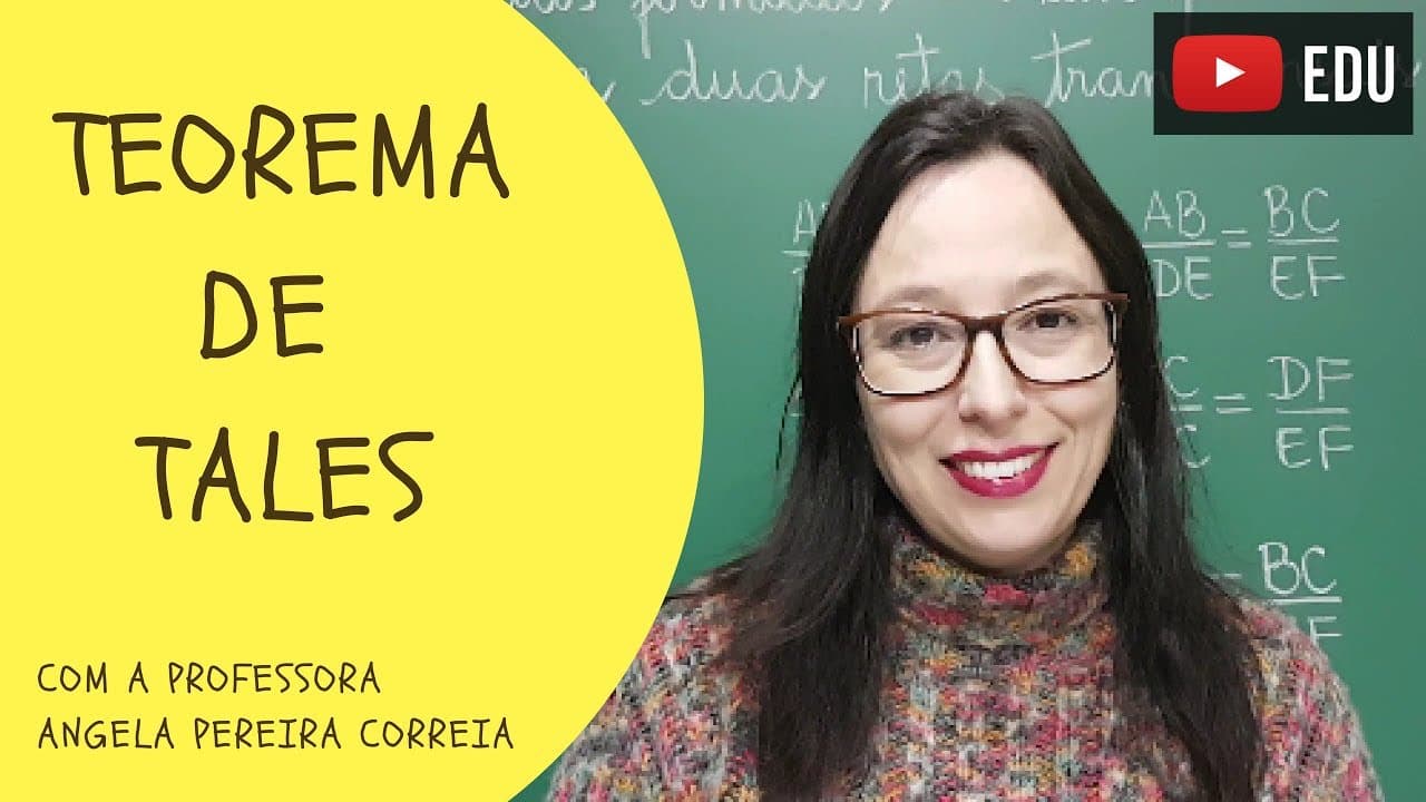Thumbnail: Teorema de Tales - Vivendo a Matemática - Professora Angela