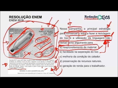 Thumbnail da aula: ENEM: RESOLUÇÃO DA PROVA - INTERPRETAÇÃO E COMPREENSÃO DE TEXTOS - Profa. Pamba