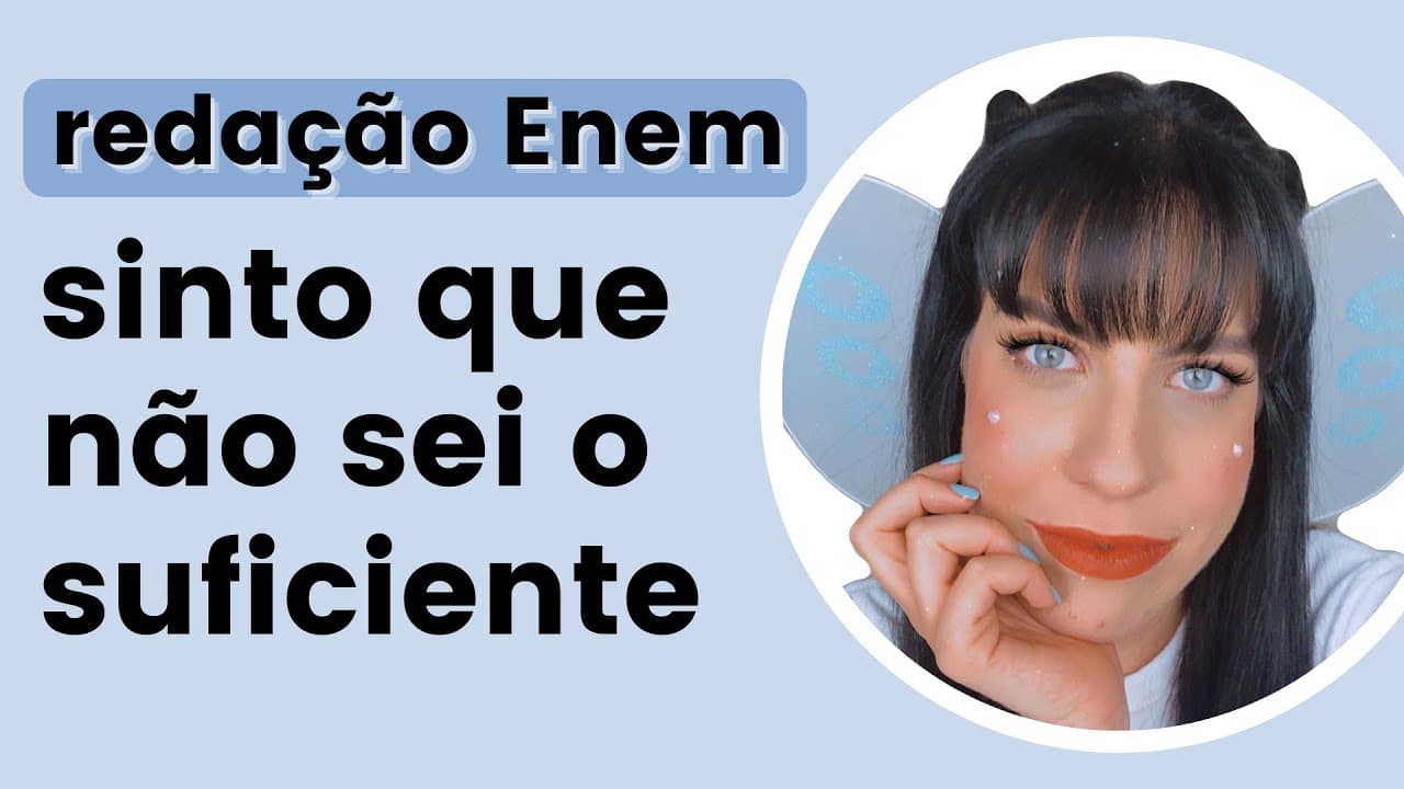 Thumbnail: Sinto que não sei o suficiente de redação do Enem