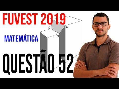 Thumbnail da aula: Resolução Fuvest 2019 Matemática- Questão 52 - Área da Lona (Trapézio)