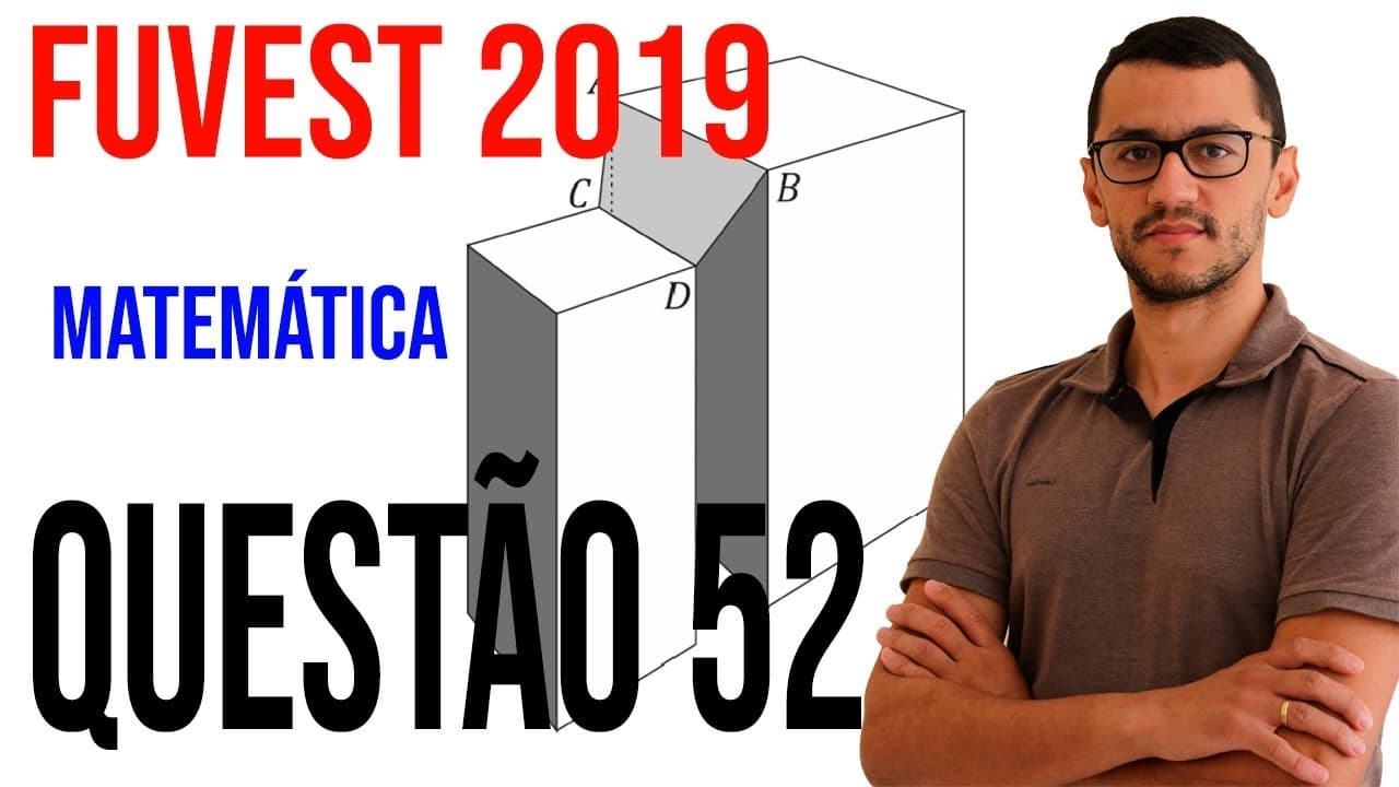 Thumbnail: Resolução Fuvest 2019 Matemática- Questão 52 - Área da Lona (Trapézio)