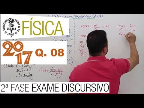 Thumbnail da aula: Uerj 2017 - Exame Discursivo Física - Questão 08