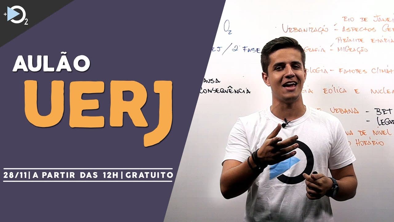 Thumbnail: Dica UERJ - Professor Ygor Cassiano (Geografia)