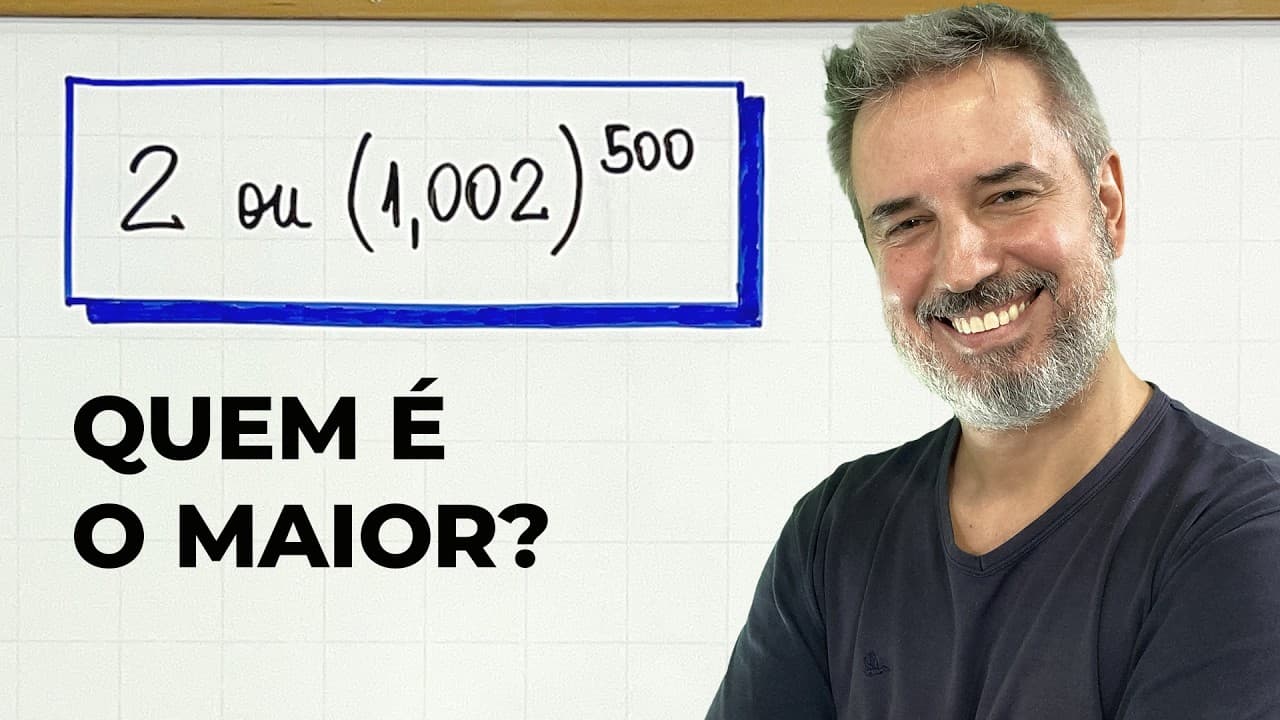 Thumbnail: QUEM É O MAIOR: 2 ou (1,002)^500 ? [Horizontal]