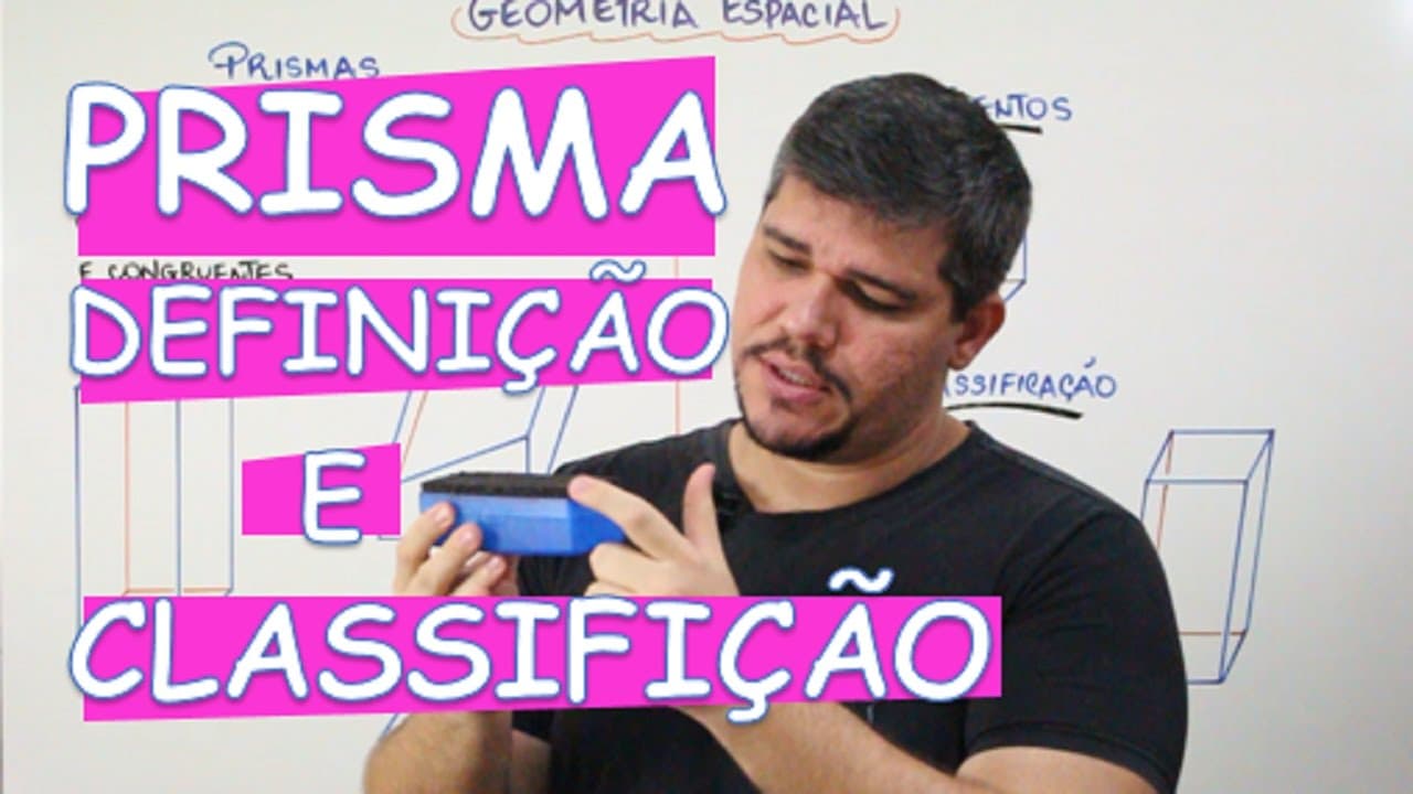 Thumbnail: PRISMAS: CONCEITOS INICIAIS - DEFINIÇÃO E CLASSIFICAÇÃO (AULA 6/16)