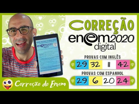 Thumbnail da aula: [CORREÇÃO DO ENEM] Questão 29 - Enem 2020 digital - Prova azul (Inglês) ▷ Corrige / confirma
