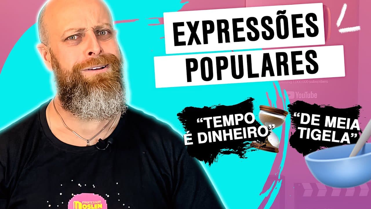 Thumbnail: Curiosidades Linguísticas | Expressões Populares - Professor Noslen