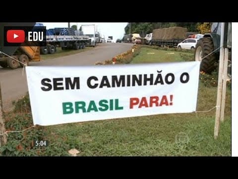 Thumbnail da aula: [Atualidades 2018] A culpa é dos caminhoneiros? 🤔 Conheça a história por trás do rodoviarismo