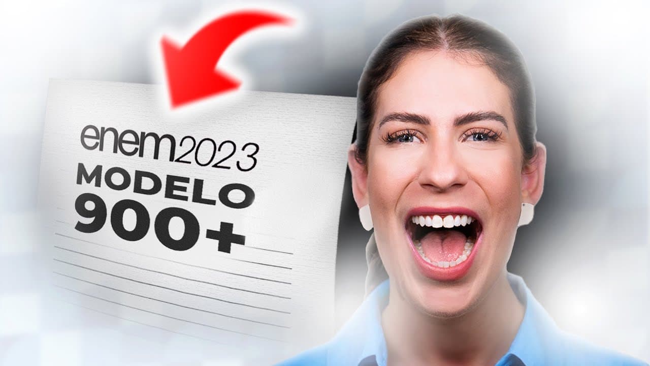 Thumbnail: TEMA FÁCIL? MINHA REDAÇÃO do ENEM 2023