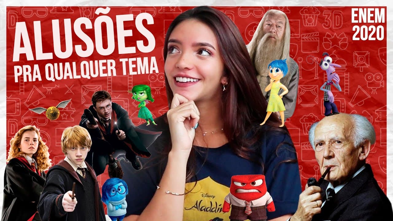 Thumbnail: 🔥🚀5 REFERÊNCIAS PARA QUALQUER TEMA DE REDAÇÃO DO ENEM! (Débora Aladim)