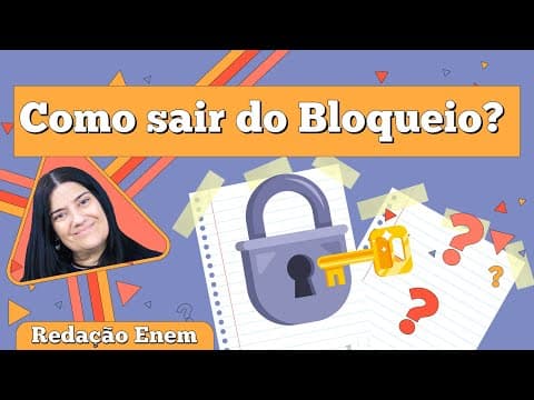 Thumbnail da aula: REDAÇÃO DO ENEM: 3 passos para sair do bloqueio | INTENSIVO DE REDAÇÃO