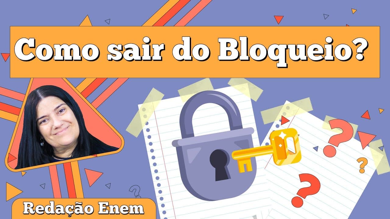 Thumbnail: REDAÇÃO DO ENEM: 3 passos para sair do bloqueio | INTENSIVO DE REDAÇÃO