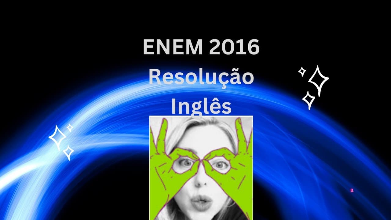 Thumbnail: ENEM 2016 INGLES