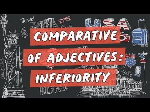 Thumbnail da aula: Comparative of Adjectives: Inferiority - Brasil Escola
