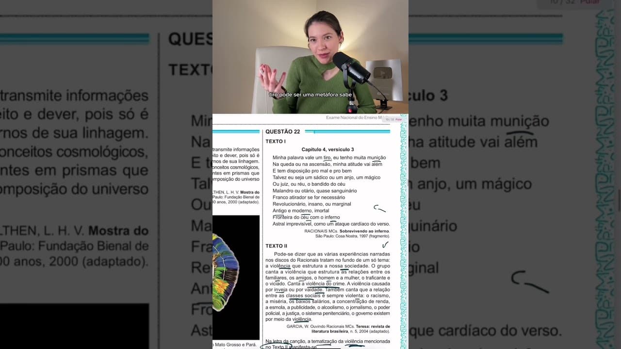 Thumbnail: Fazendo as questões do ENEM em menos de 1 minuto 21-25