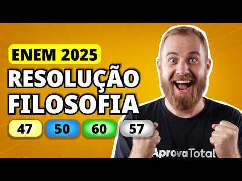 Thumbnail da aula: ENEM 2025 FILOSOFIA – Questão 47 | O direito não é a justiça. O direito é o elemento do cálculo