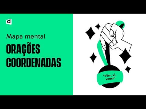 Thumbnail da aula: ORAÇÕES COORDENADAS | Português | Mapa Mental | Quer Que Desenhe