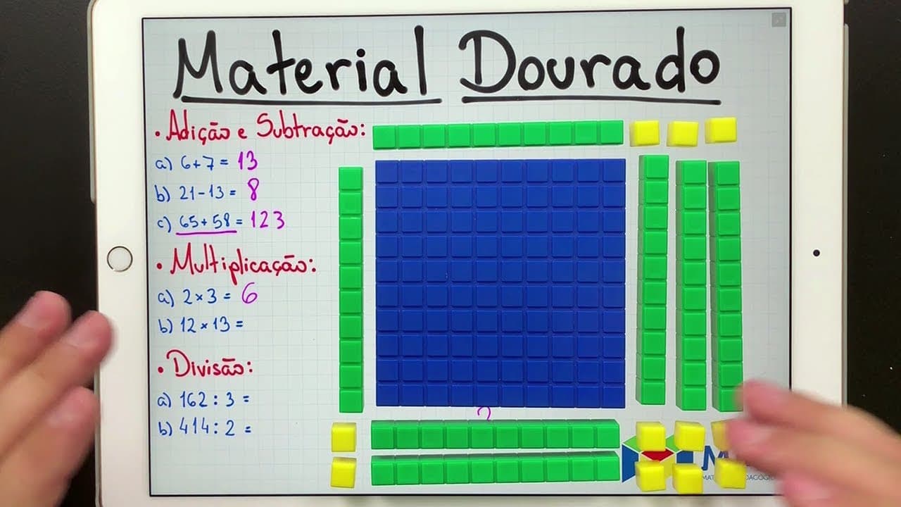 Thumbnail: 💡 MULTIPLICAÇÃO E DIVISÃO 👉🏻 Material Dourado da MMP