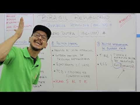 Thumbnail da aula: História do Brasil - República Liberal Populista: Governo Dutra