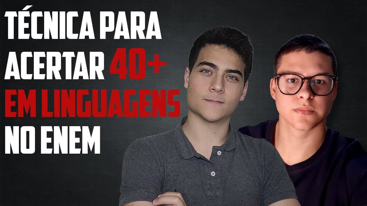 Thumbnail: ACERTE MUITO MAIS EM LINGUAGENS COM ESSA TÉCNICA - Matheus (O Lastro)