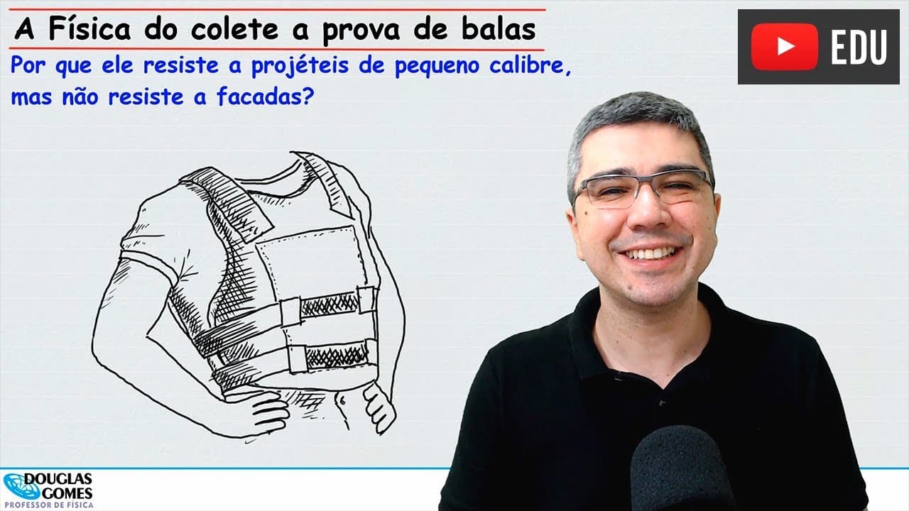 Thumbnail: Física no colete à prova de balas | Física todo dia | cotidiano