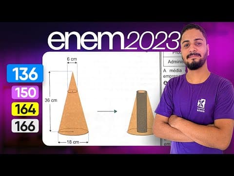 Thumbnail da aula: Question 136 - Blue Booklet | Spatial Geometry | ENEM 2023 Mathematics