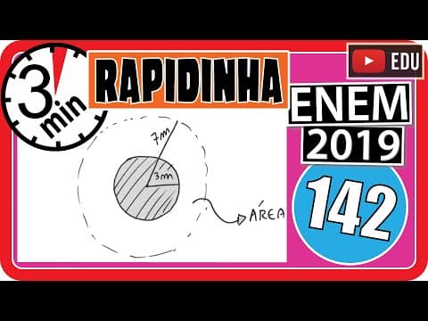 Thumbnail da aula: 🏃 [ENEM 2019] 142 📘 GEOMETRIA PLANA Em um condomínio, uma área pavimentada, que tem a forma de um