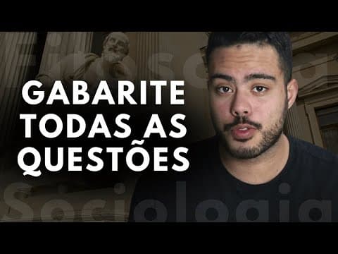Thumbnail da aula: O QUE ESTUDAR de FILOSOFIA e SOCIOLOGIA para o ENEM 2025