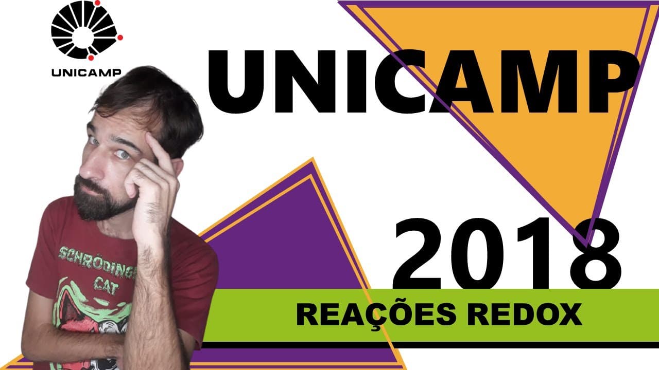 Thumbnail: Questão comentada UNICAMP 2018 Reações redox