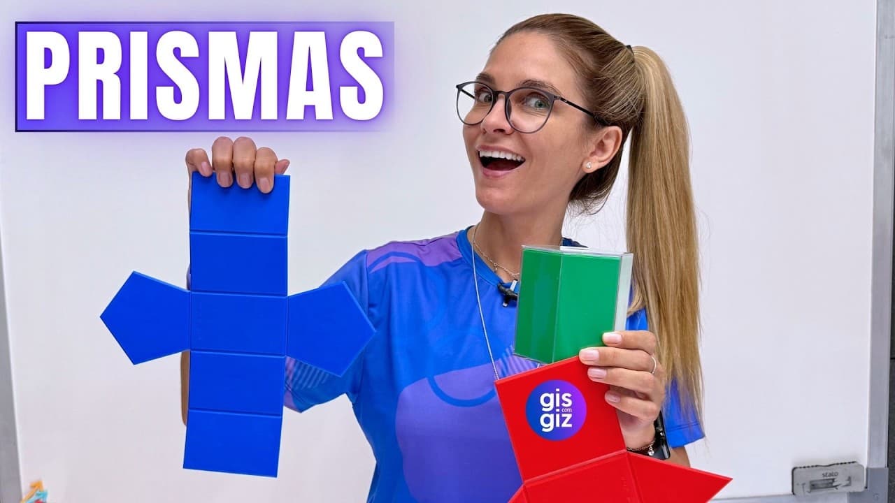 Thumbnail: 🧠ÁREA DO PRISMA: ÁREA DA BASE, LATERAL e TOTAL - Guia Completo