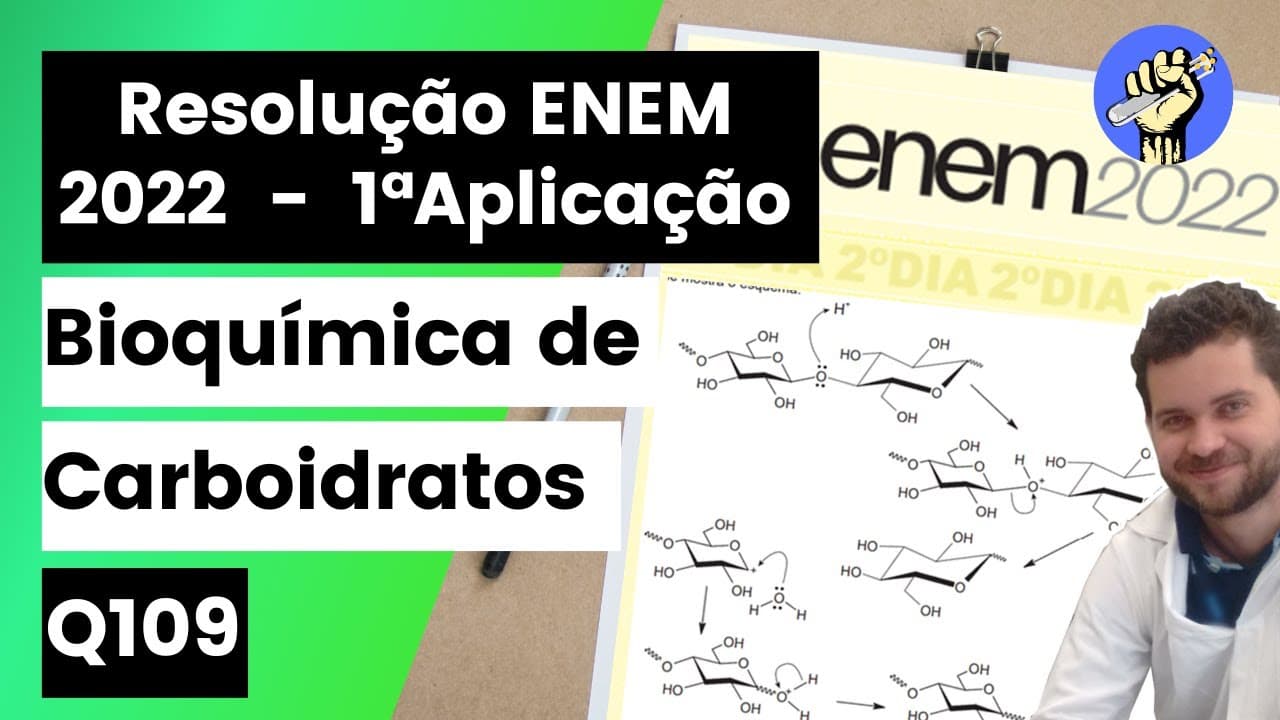 Thumbnail: ✏️ENEM 2022  | A biomassa celulósica pode ser utilizada para a produção de etanol de segunda geração