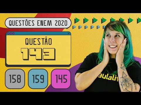 Thumbnail da aula: ENEM 2020 | Função de primeiro grau | Questão 143