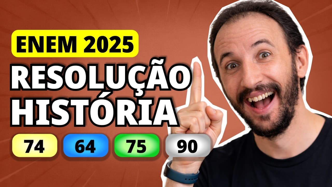 Thumbnail: ENEM 2025 HISTÓRIA – Questão 74 | Em toda a sua carreira política, Getúlio Vargas sempre contara com