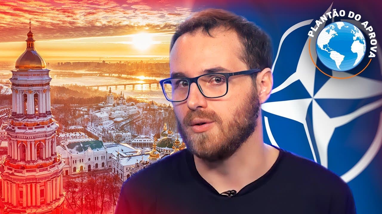 Thumbnail: A Ucrânia está na OTAN? - Plantão do Aprova