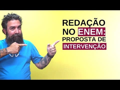Thumbnail da aula: Redação no Enem: Proposta de Intervenção - Brasil Escola
