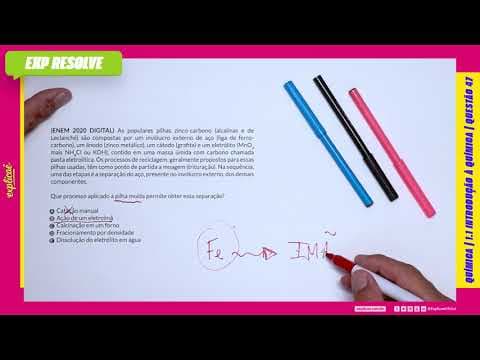 Thumbnail da aula: AS POPULARES PILHAS ZINCO-CARBONO (ALCALINAS E DE LECLANCHÉ) SÃO (...) | INTRODUÇÃO À QUÍMICA