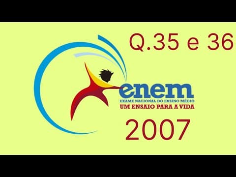 Thumbnail da aula: Questões 35 e 36 ENEM 2007 (Matemática)