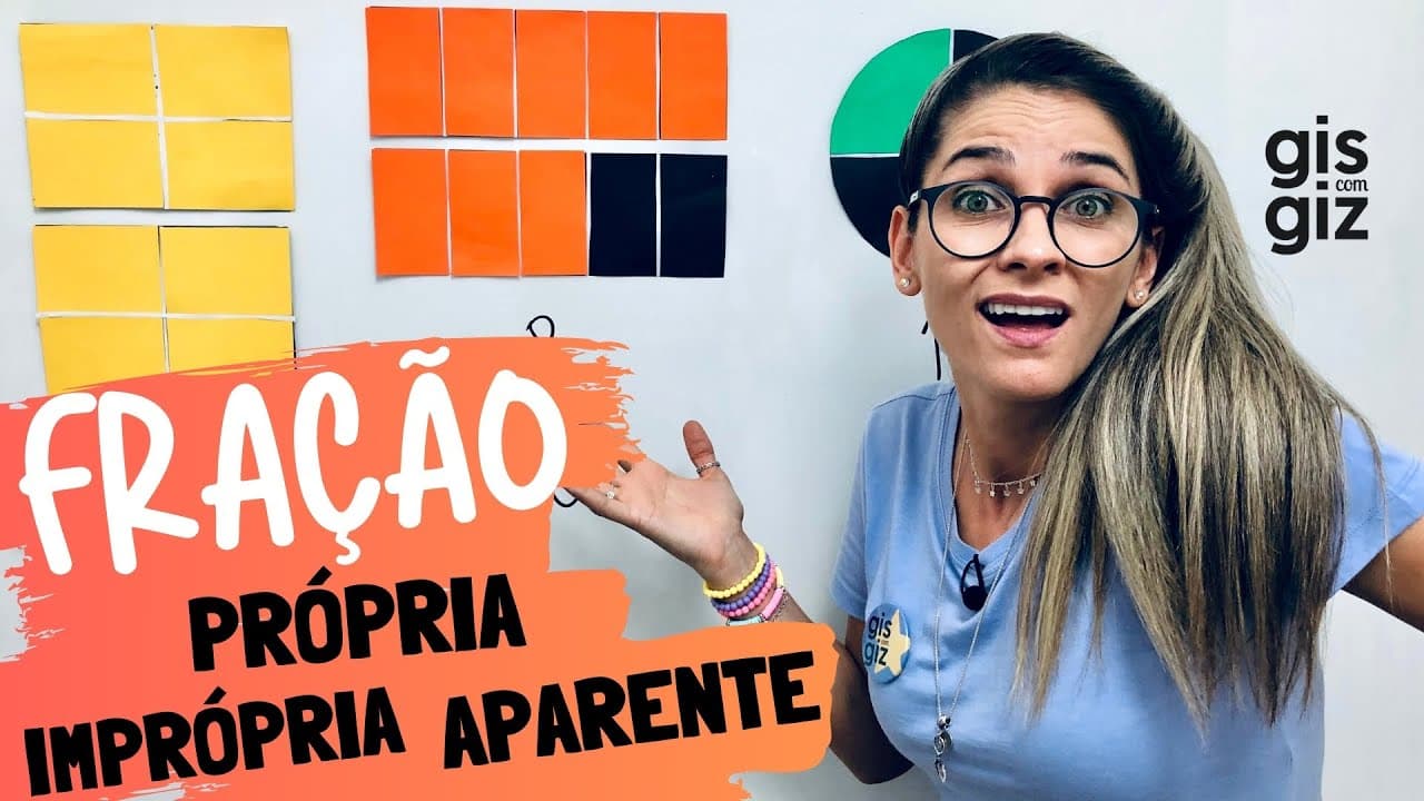 Thumbnail: FRAÇÃO TIPOS DE FRAÇÃO | FRAÇÃO PRÓPRIA, IMPRÓPRIA E APARENTE | \Prof. Gis/