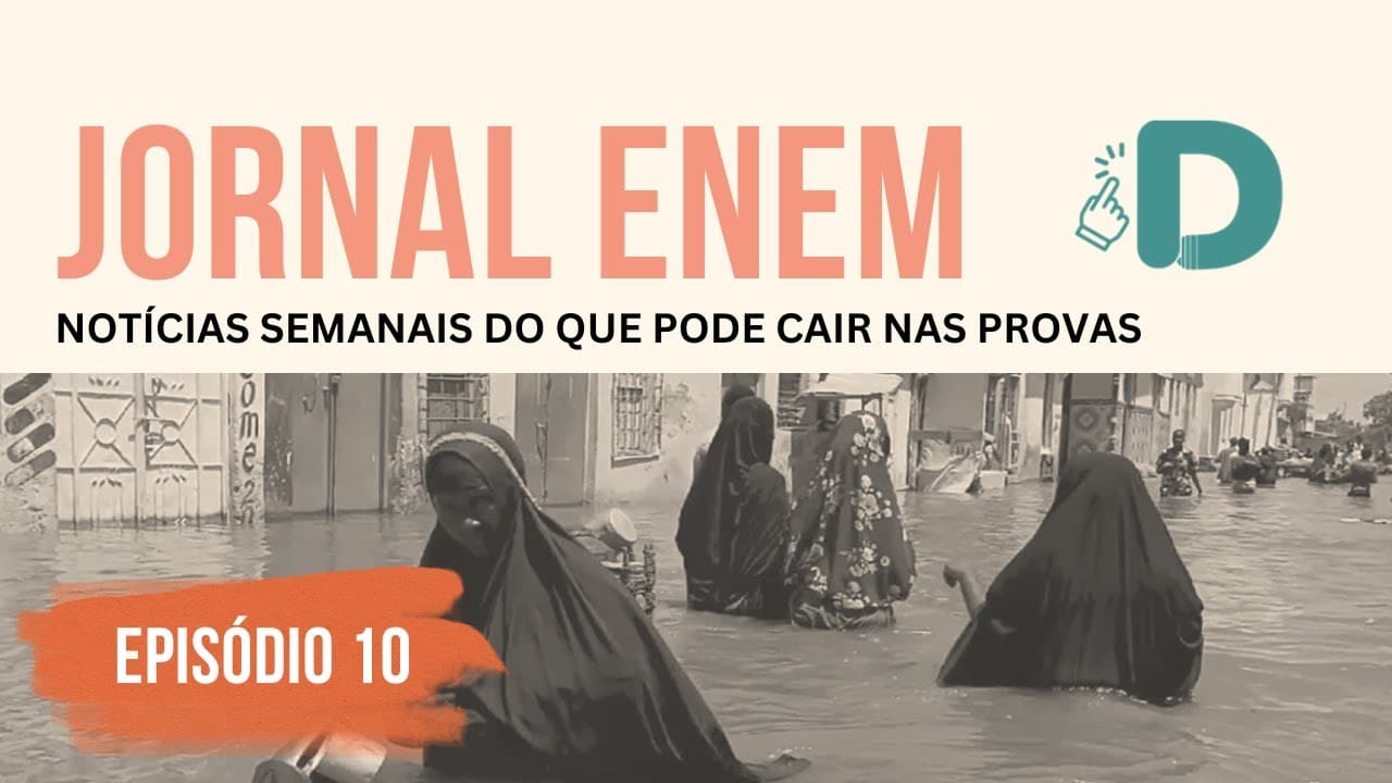 Thumbnail: Jornal Enem 2023 Ep. 10 - Notícias semanais que podem cair na prova!