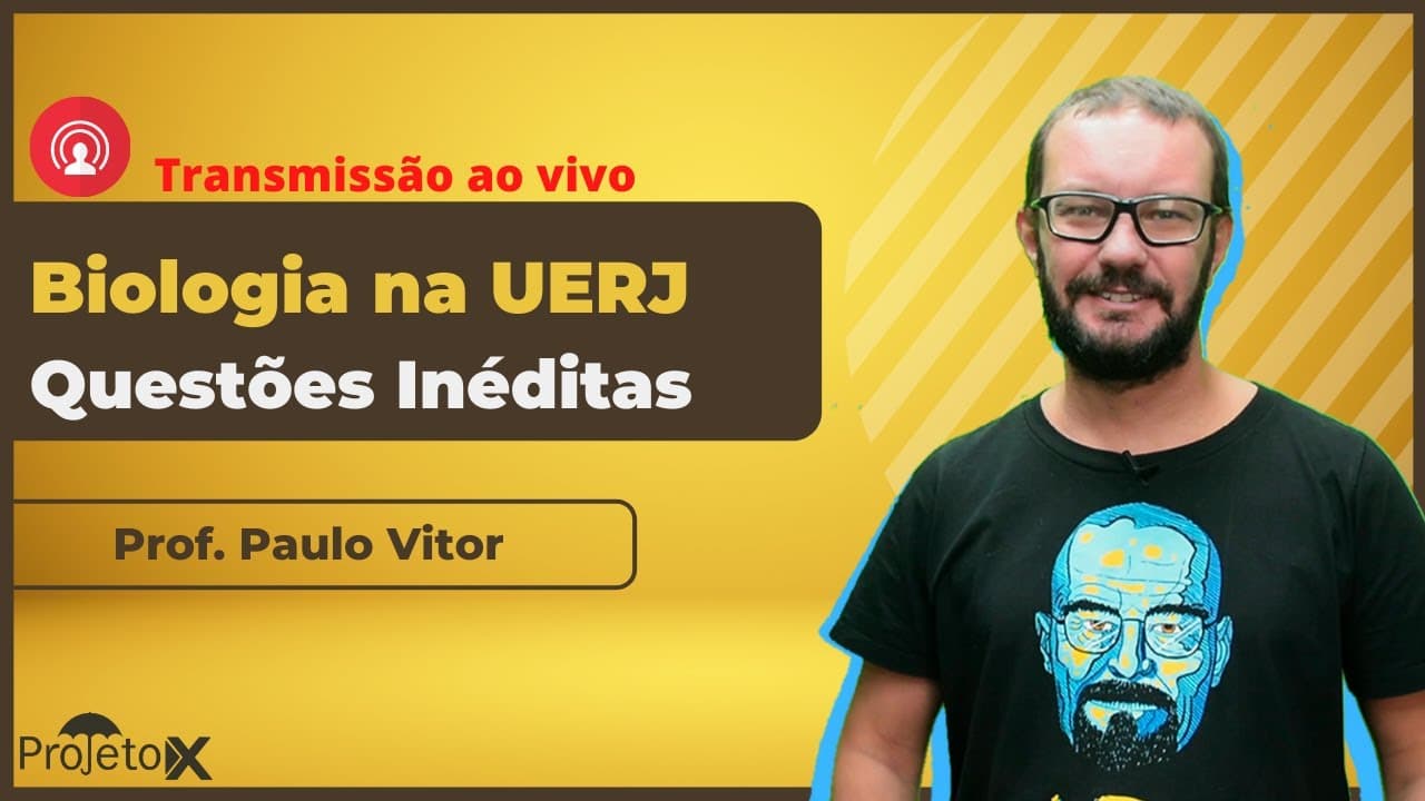 Thumbnail: Ao Vivo | Biologia na UERJ | Questões Inéditas - Prof. Paulo Victor