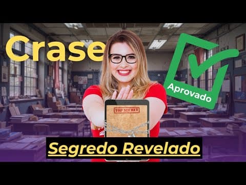 Thumbnail da aula: 3 REGRAS BÁSICAS DA CRASE (Gramática para Concursos) - Professora Pamba