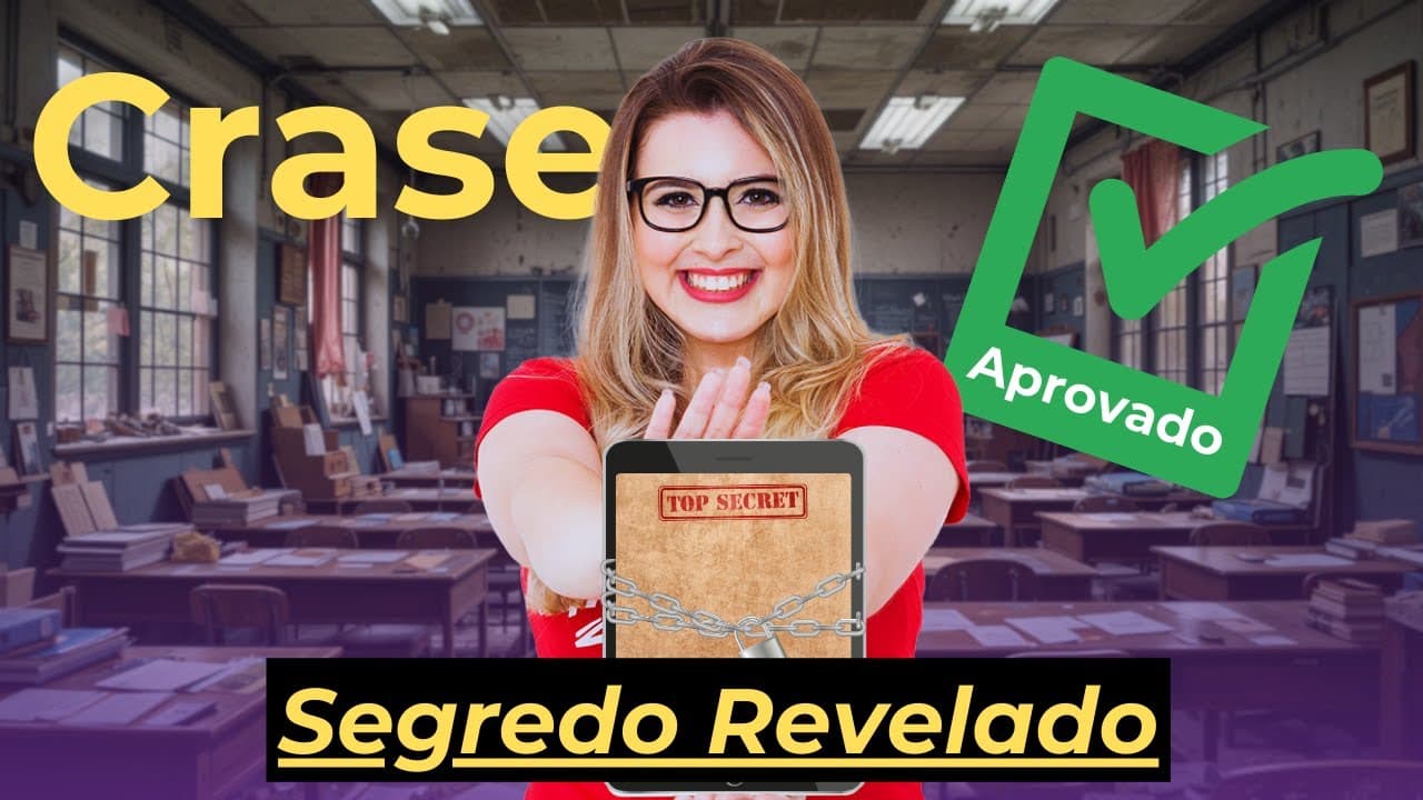 Thumbnail: 3 REGRAS BÁSICAS DA CRASE (Gramática para Concursos) - Professora Pamba